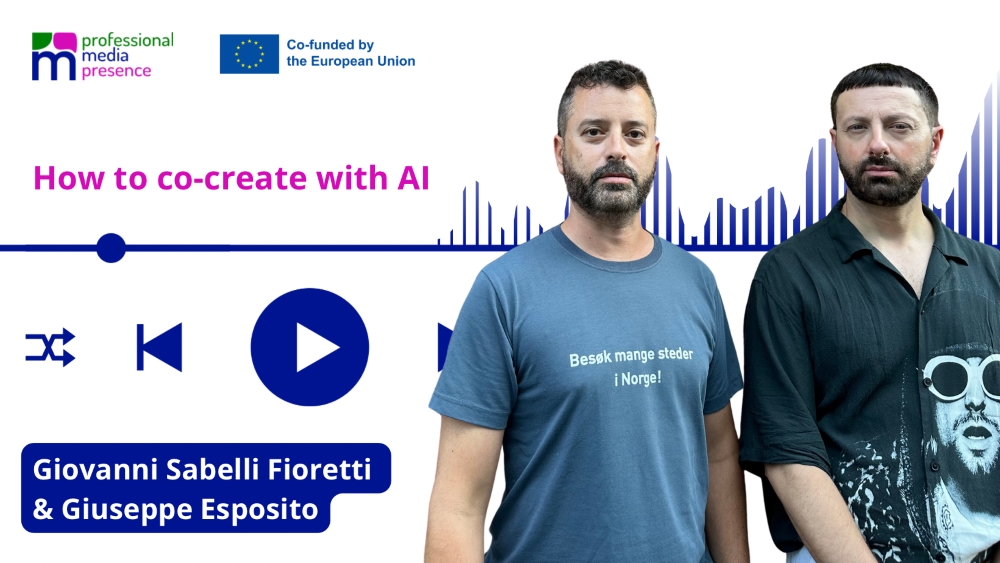 Two men standing next to each other.