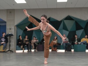Dancer performing
